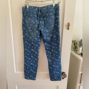 Free People Floral Skinny Jeans